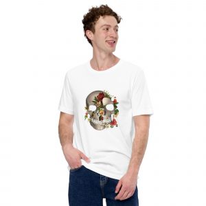 T-shirt - Skull and Flowers