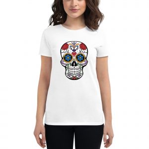 Women's short sleeve t-shirt - Calavera Día De Los Muertos