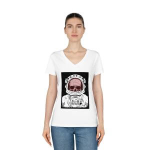 Women's Evoker V-Neck T-Shirt - Space Time Big Travel