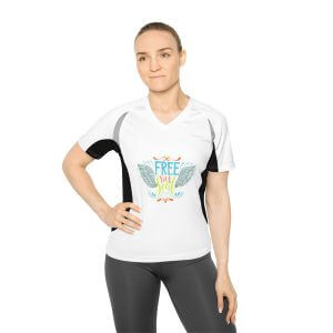 Women's V-Neck Running Shirt - Free Your Self